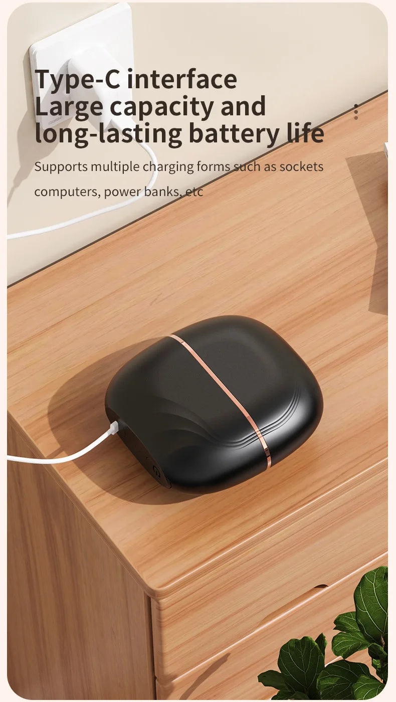 2025 New Mini Straightener Rechargeable Portable Hair Straightener Brush Anti-Scald Shell Cordless USB Charging Straighteners